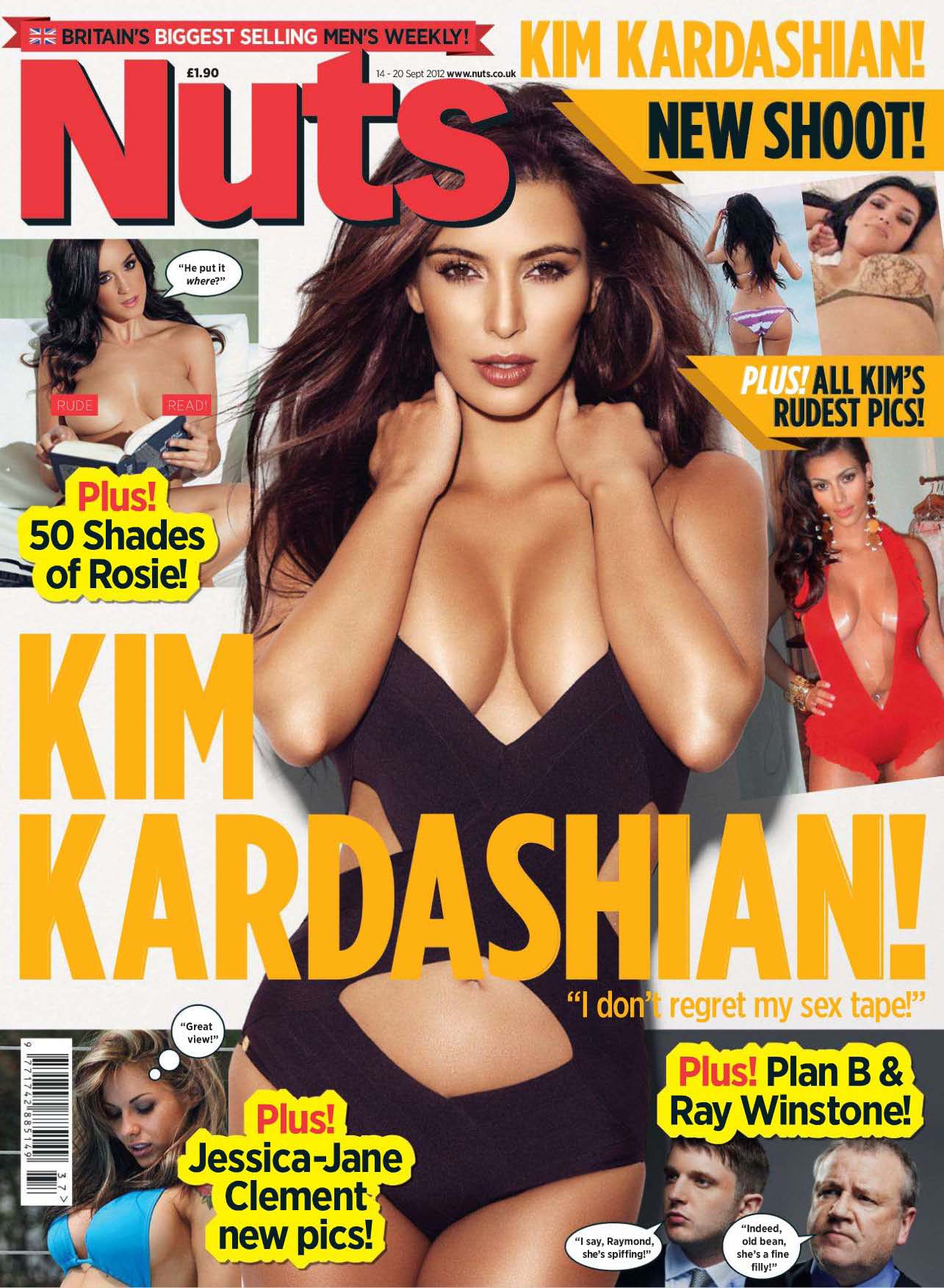 Kim Kardashian Photoshoot for Nuts Magazine Cover 2012